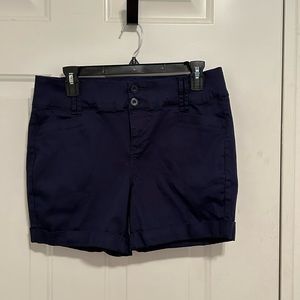 Torrid navy blue twill shorts. Size 10.